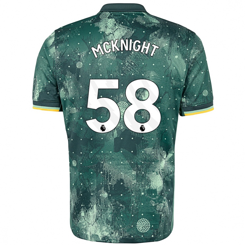 Niño Fútbol Camiseta Maxwell Mcknight #58 Verde Menta Equipación Tercera 2024/25 México