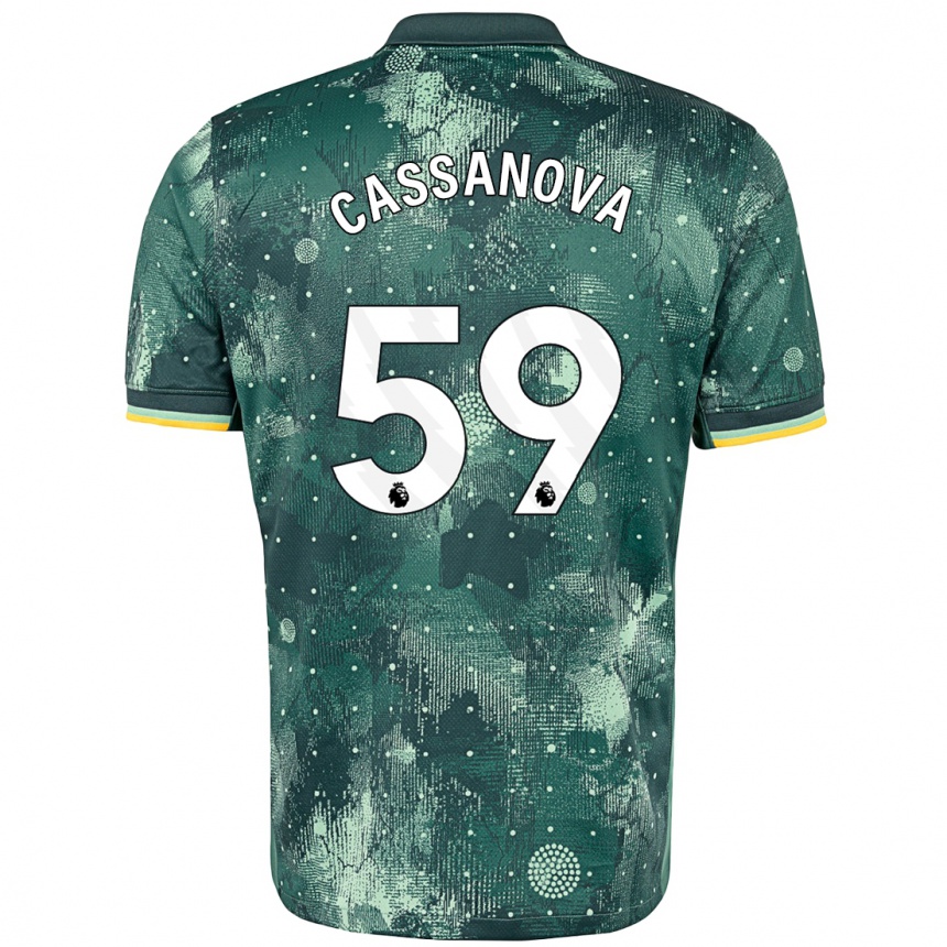 Niño Fútbol Camiseta Dante Cassanova #59 Verde Menta Equipación Tercera 2024/25 México