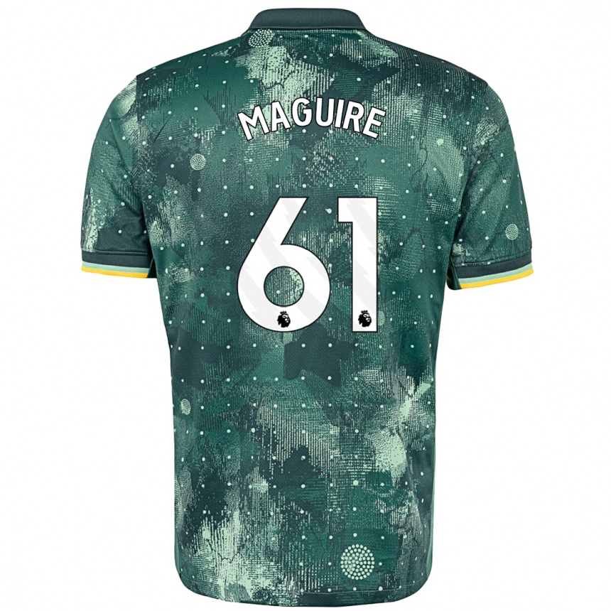 Niño Fútbol Camiseta Aaron Maguire #61 Verde Menta Equipación Tercera 2024/25 México