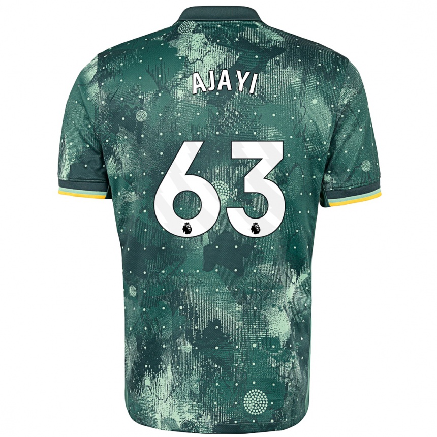 Niño Fútbol Camiseta Damola Ajayi #63 Verde Menta Equipación Tercera 2024/25 México