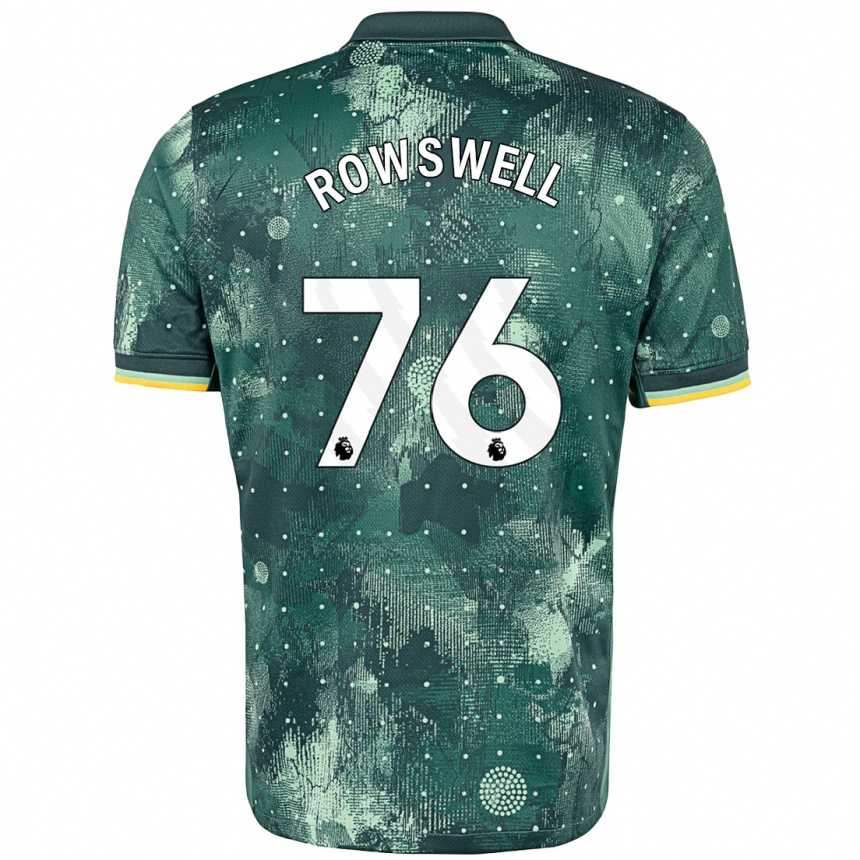 Niño Fútbol Camiseta James Rowswell #76 Verde Menta Equipación Tercera 2024/25 México