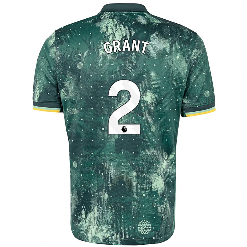 Niño Fútbol Camiseta Charlotte Grant #2 Verde Menta Equipación Tercera 2024/25 México