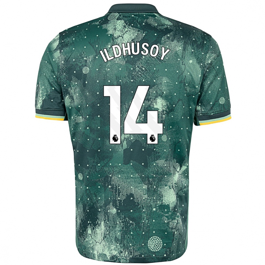 Niño Fútbol Camiseta Celin Bizet Ildhusøy #14 Verde Menta Equipación Tercera 2024/25 México