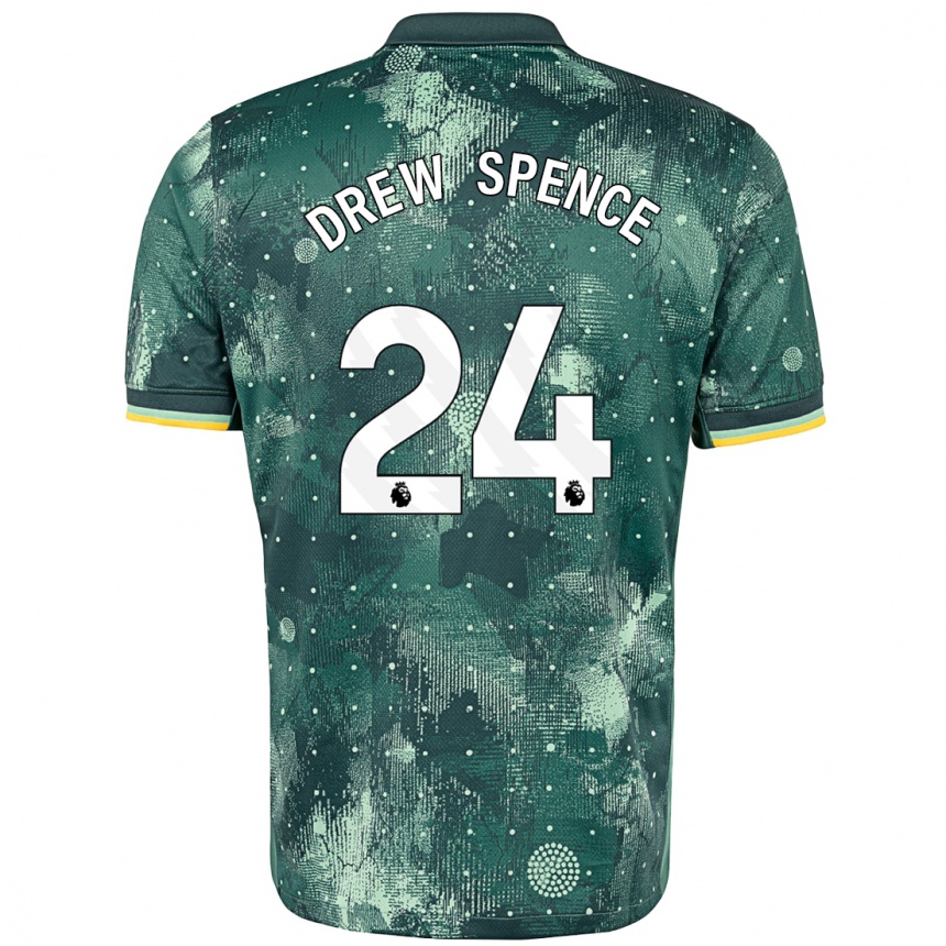 Niño Fútbol Camiseta Drew Spence #24 Verde Menta Equipación Tercera 2024/25 México