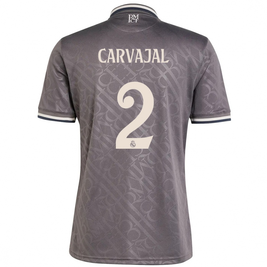 Niño Fútbol Camiseta Daniel Carvajal #2 Carbón Equipación Tercera 2024/25 México