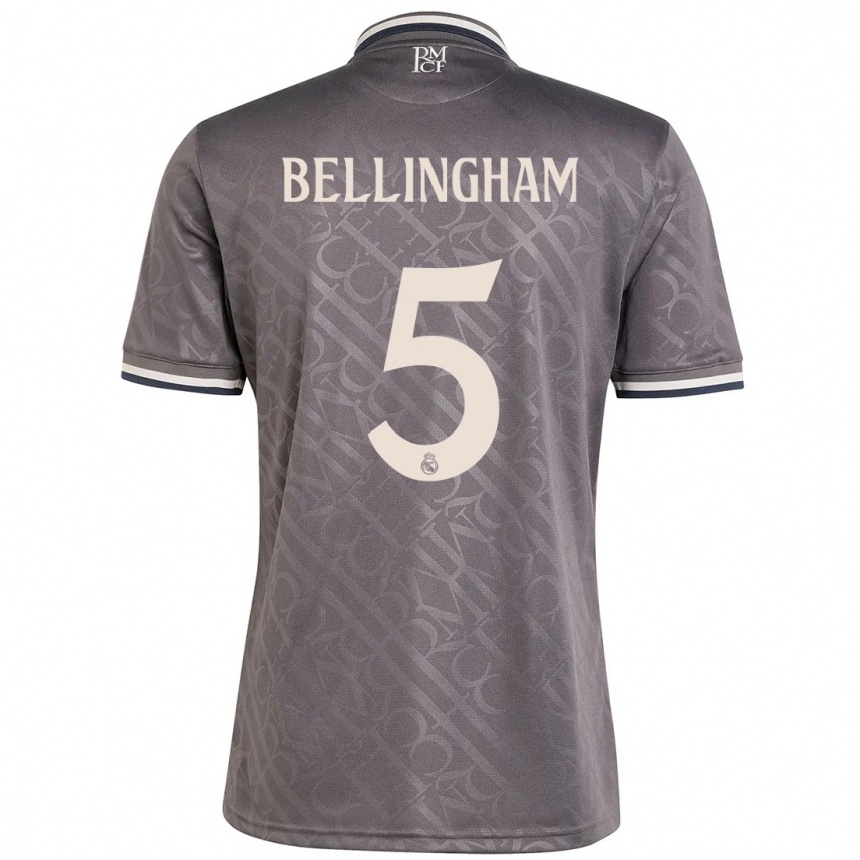 Niño Fútbol Camiseta Jude Bellingham #5 Carbón Equipación Tercera 2024/25 México