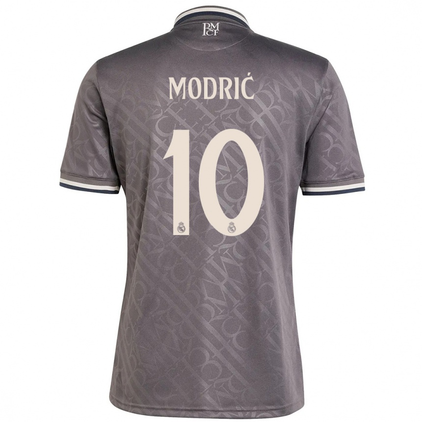 Niño Fútbol Camiseta Luka Modric #10 Carbón Equipación Tercera 2024/25 México