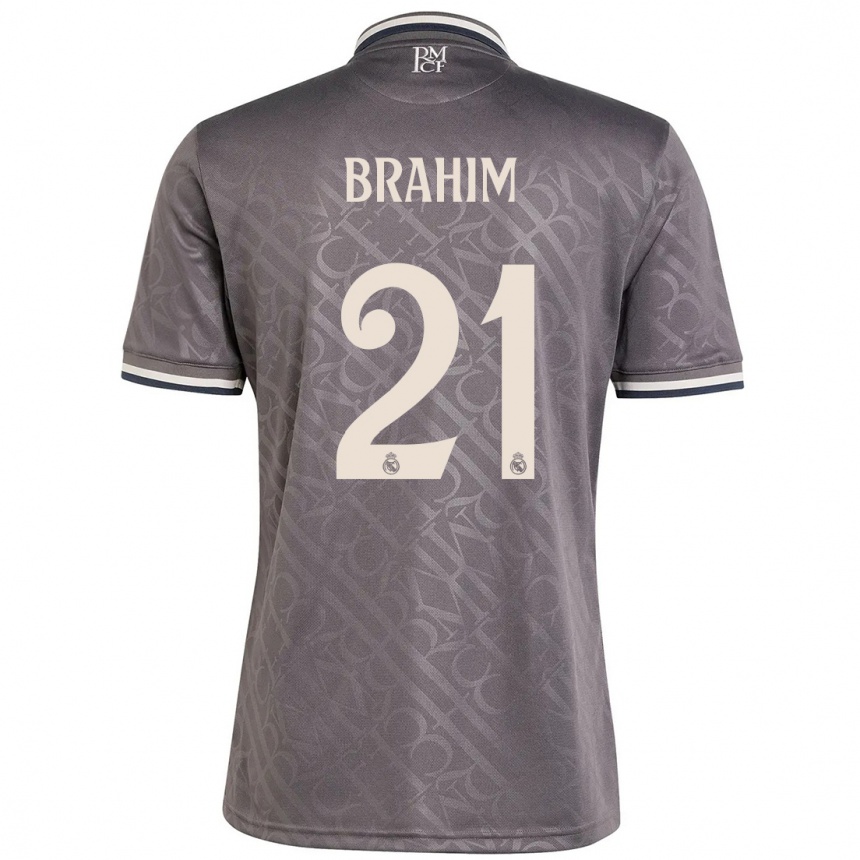 Niño Fútbol Camiseta Brahim Diaz #21 Carbón Equipación Tercera 2024/25 México