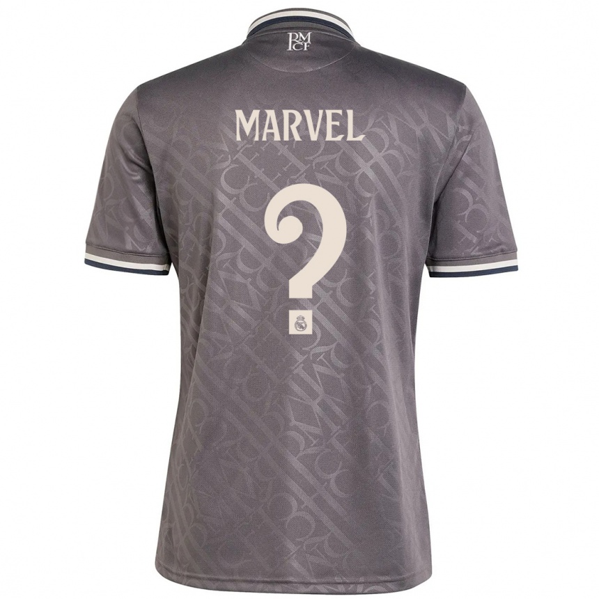 Niño Fútbol Camiseta Marvel #0 Carbón Equipación Tercera 2024/25 México