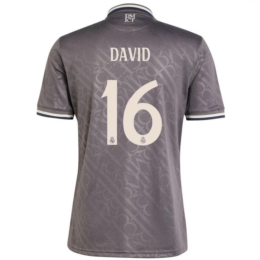 Niño Fútbol Camiseta Antonio David #16 Carbón Equipación Tercera 2024/25 México