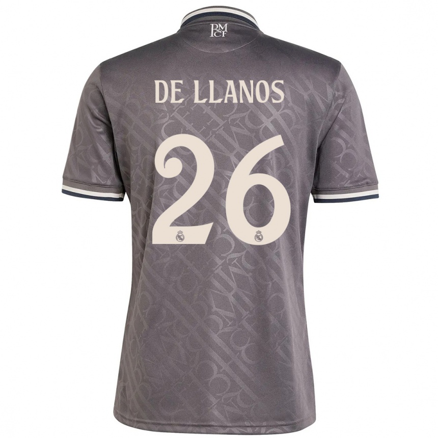 Niño Fútbol Camiseta Hugo De Llanos #26 Carbón Equipación Tercera 2024/25 México