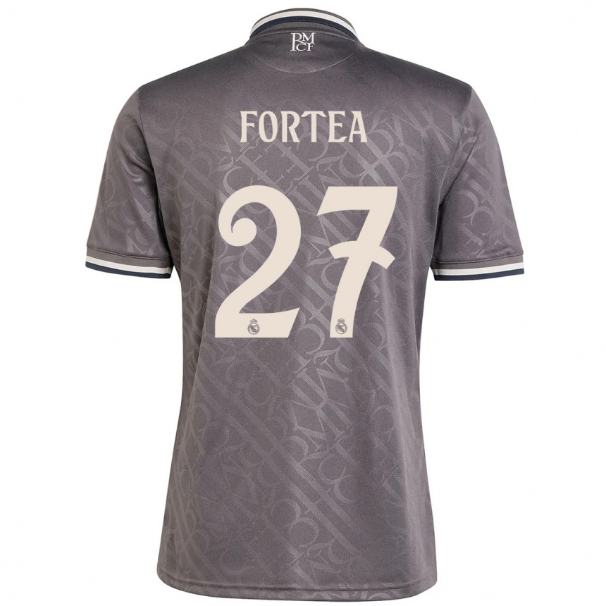 Niño Fútbol Camiseta Jesús Fortea #27 Carbón Equipación Tercera 2024/25 México