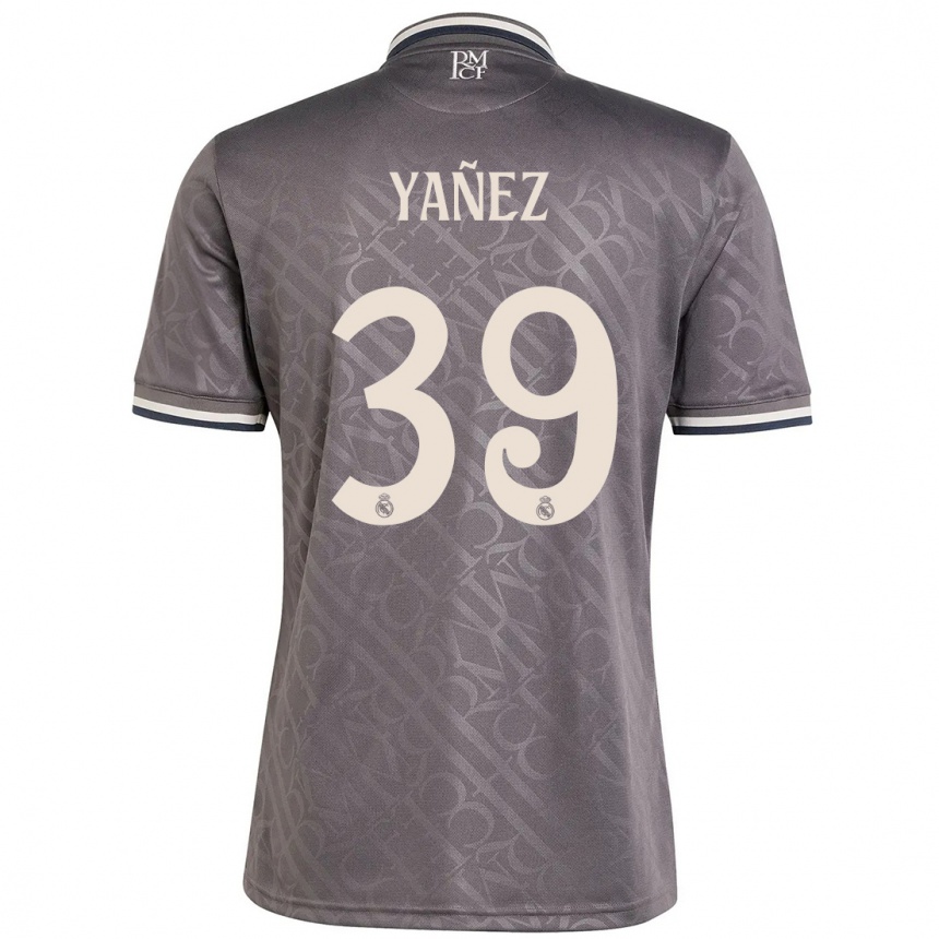 Niño Fútbol Camiseta Daniel Yañez #39 Carbón Equipación Tercera 2024/25 México