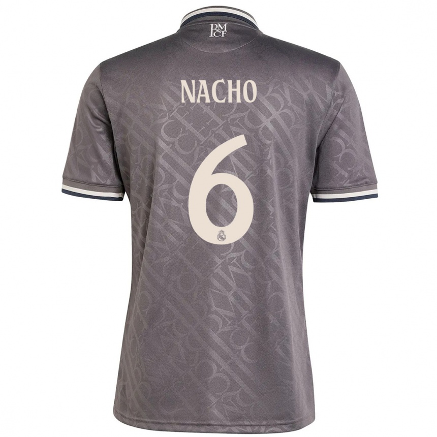 Niño Fútbol Camiseta Nacho Fernandez #6 Carbón Equipación Tercera 2024/25 México