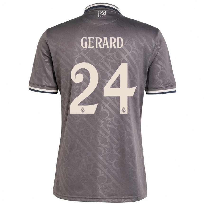 Niño Fútbol Camiseta Meline Gerard #24 Carbón Equipación Tercera 2024/25 México