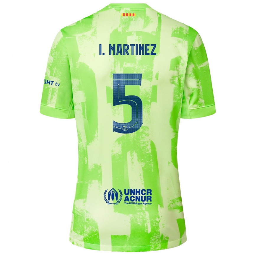 Niño Fútbol Camiseta Iñigo Martínez #5 Lima Equipación Tercera 2024/25 México