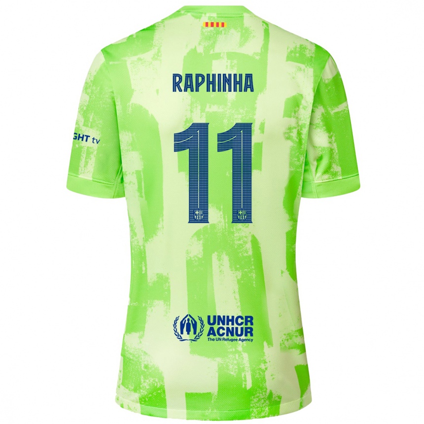 Niño Fútbol Camiseta Raphinha #11 Lima Equipación Tercera 2024/25 México