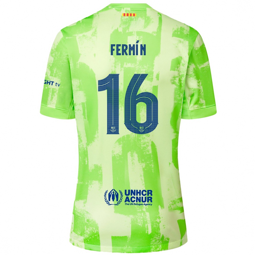 Niño Fútbol Camiseta Fermin Lopez #16 Lima Equipación Tercera 2024/25 México