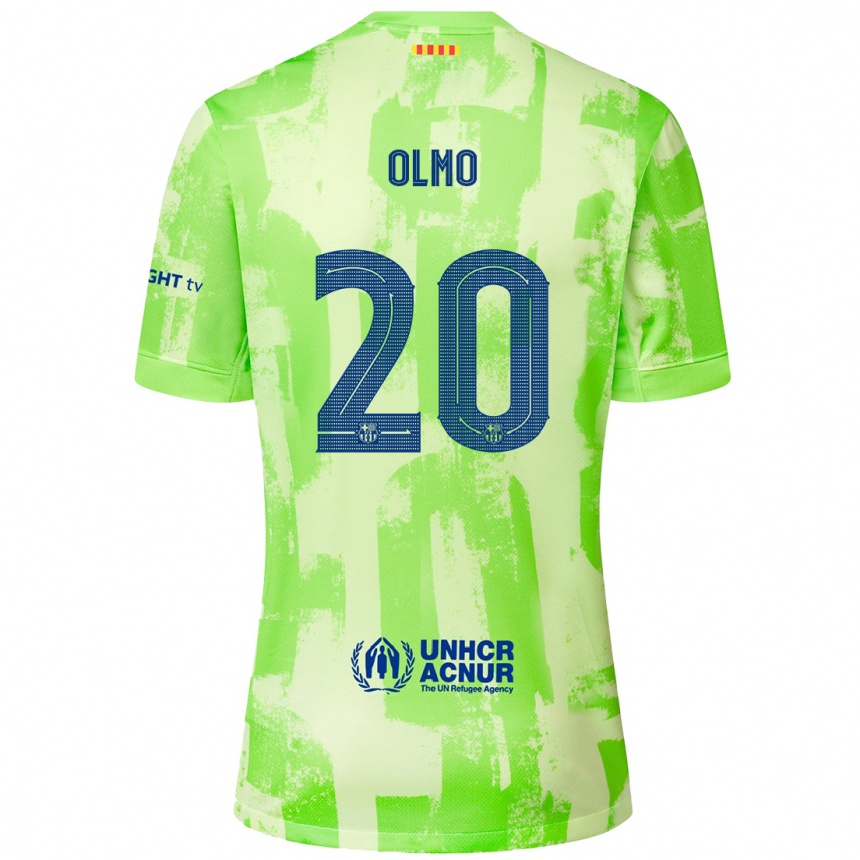 Niño Fútbol Camiseta Dani Olmo #20 Lima Equipación Tercera 2024/25 México