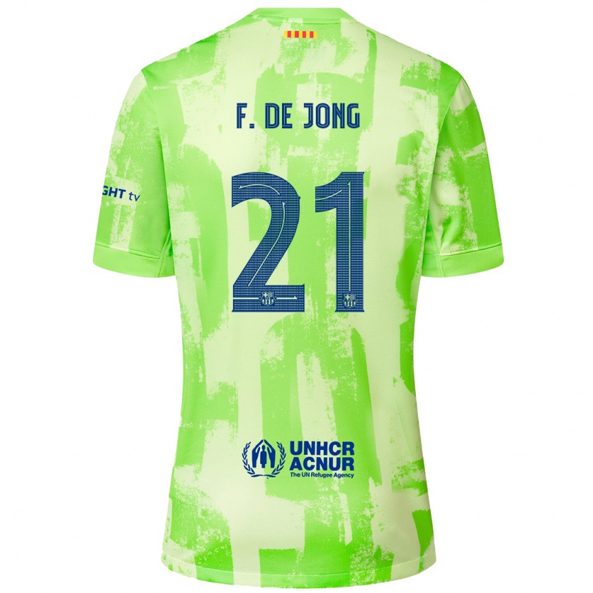 Niño Fútbol Camiseta Frenkie De Jong #21 Lima Equipación Tercera 2024/25 México