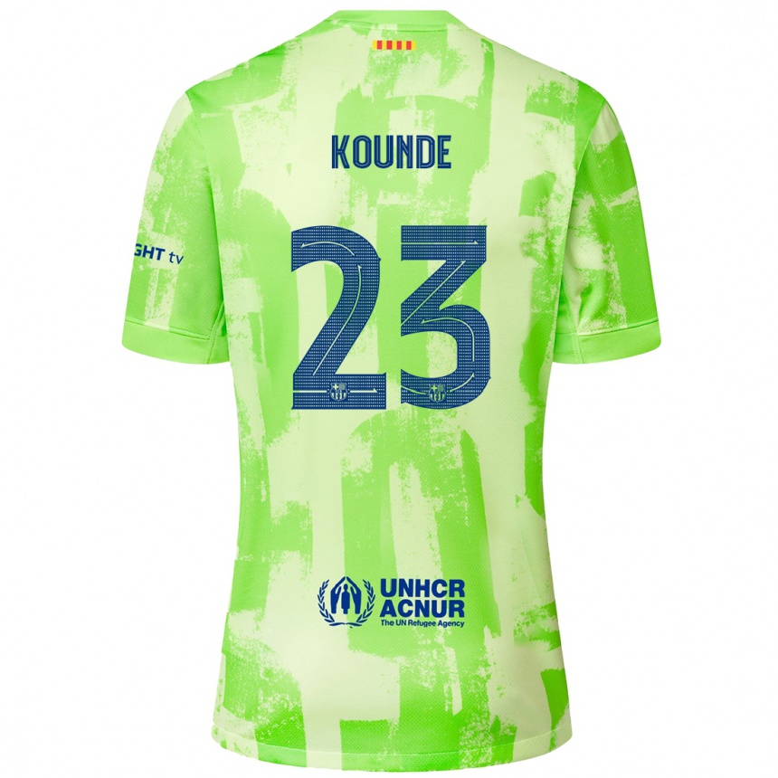 Niño Fútbol Camiseta Jules Kounde #23 Lima Equipación Tercera 2024/25 México