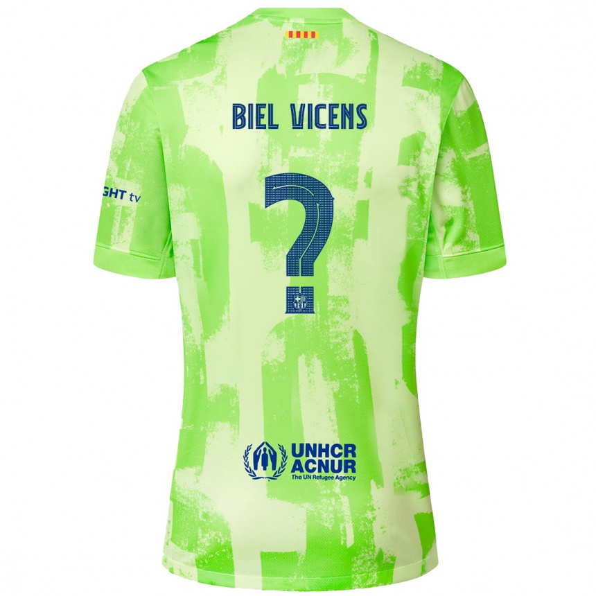 Niño Fútbol Camiseta Biel Vicens #0 Lima Equipación Tercera 2024/25 México