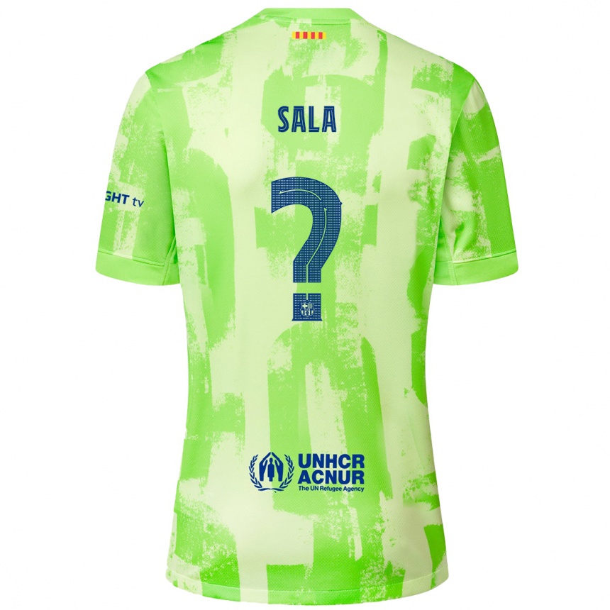 Niño Fútbol Camiseta Gerard Sala #0 Lima Equipación Tercera 2024/25 México