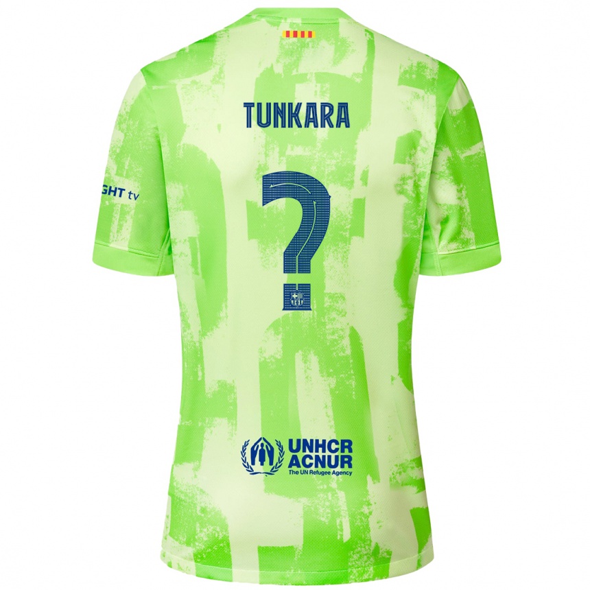 Niño Fútbol Camiseta Ebrima Tunkara #0 Lima Equipación Tercera 2024/25 México