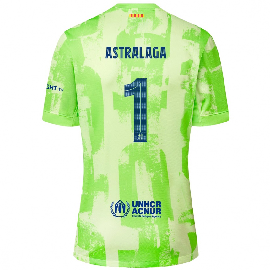 Niño Fútbol Camiseta Ander Astralaga #1 Lima Equipación Tercera 2024/25 México