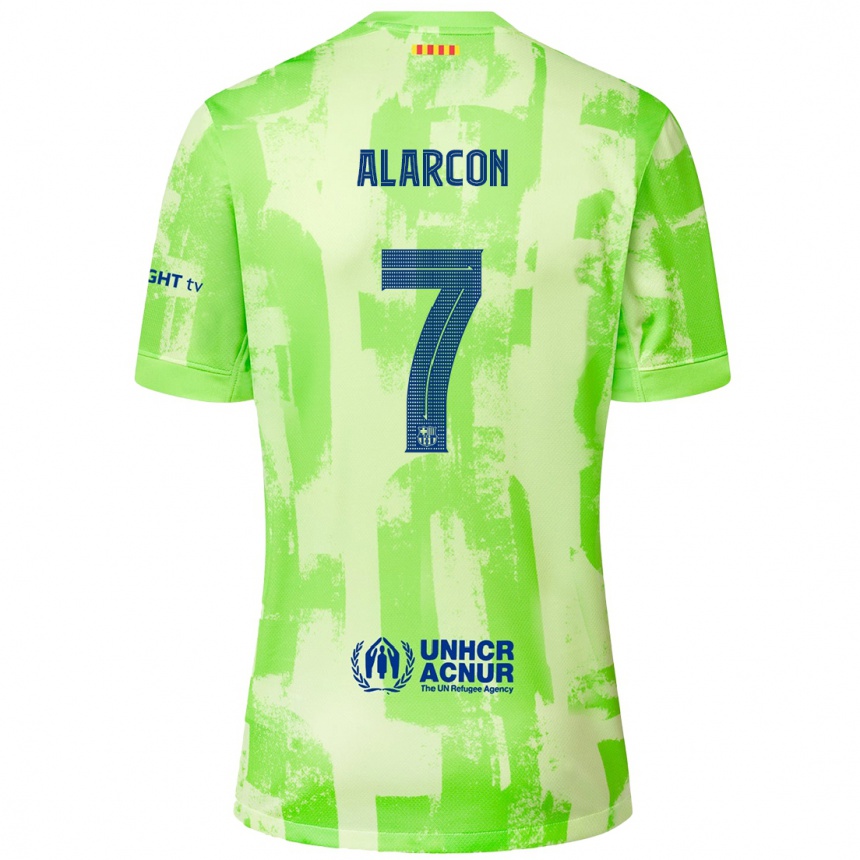 Niño Fútbol Camiseta Angel Alarcon #7 Lima Equipación Tercera 2024/25 México