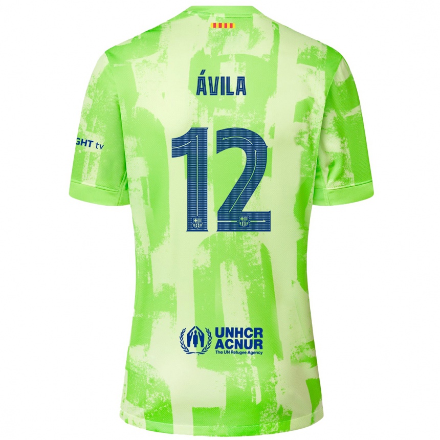 Niño Fútbol Camiseta Dani Ávila #12 Lima Equipación Tercera 2024/25 México