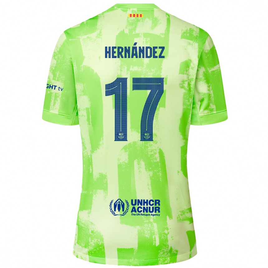 Niño Fútbol Camiseta Juan Hernández #17 Lima Equipación Tercera 2024/25 México