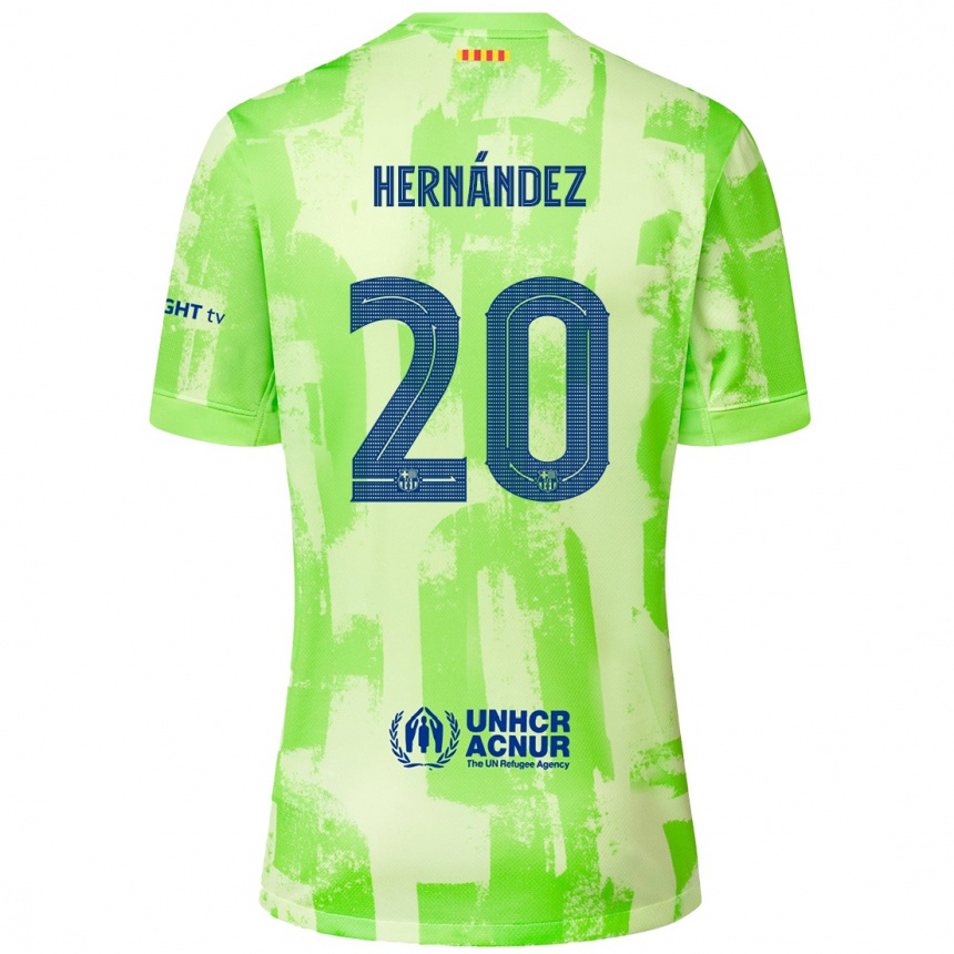 Niño Fútbol Camiseta Unai Hernández #20 Lima Equipación Tercera 2024/25 México