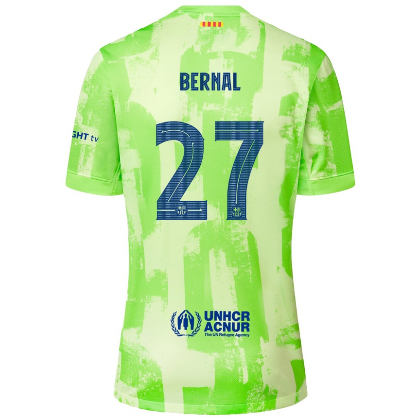 Niño Fútbol Camiseta Marc Bernal #27 Lima Equipación Tercera 2024/25 México