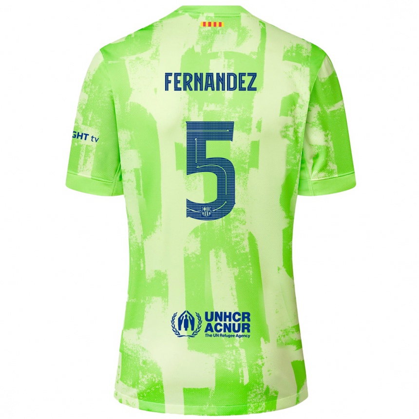 Niño Fútbol Camiseta Jana Fernández #5 Lima Equipación Tercera 2024/25 México