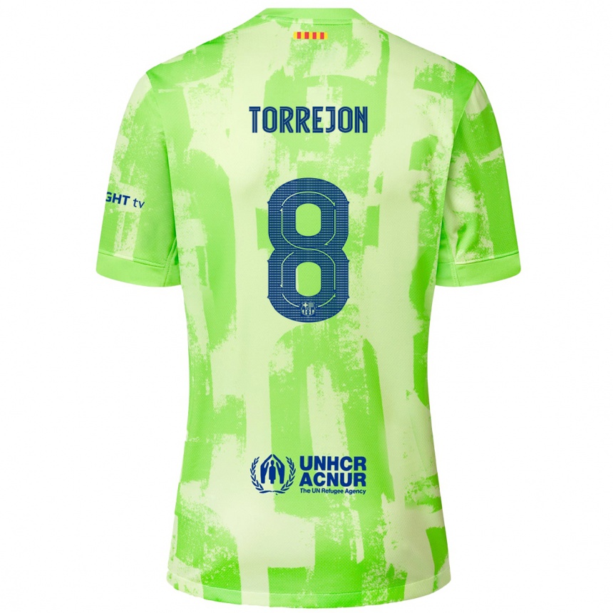 Niño Fútbol Camiseta Marta Torrejón #8 Lima Equipación Tercera 2024/25 México