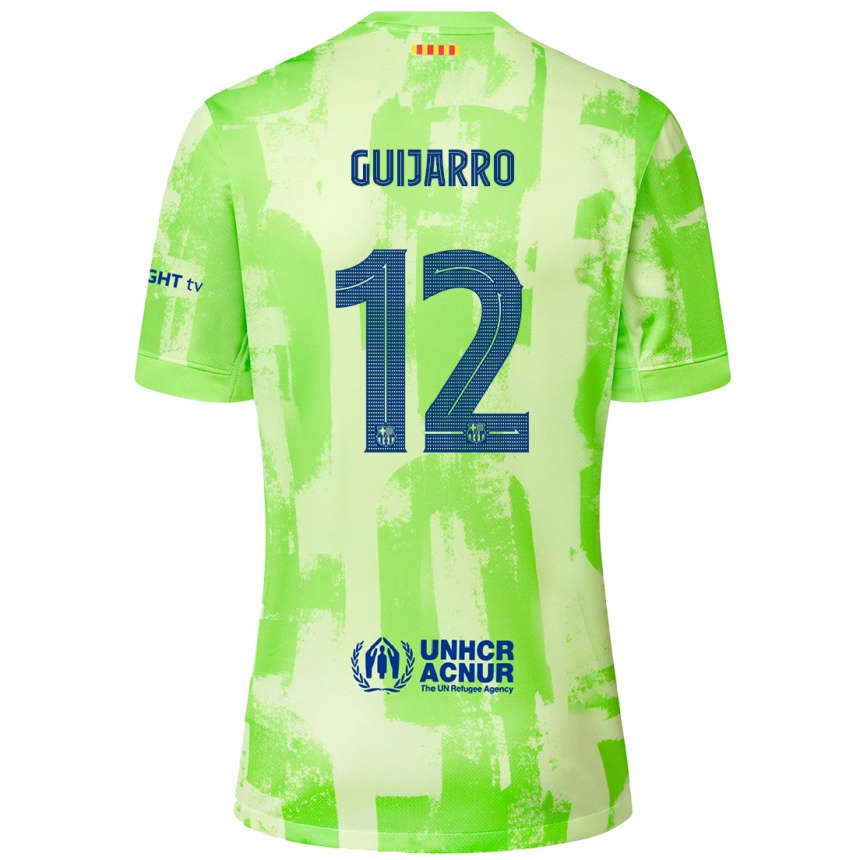 Niño Fútbol Camiseta Patricia Guijarro #12 Lima Equipación Tercera 2024/25 México