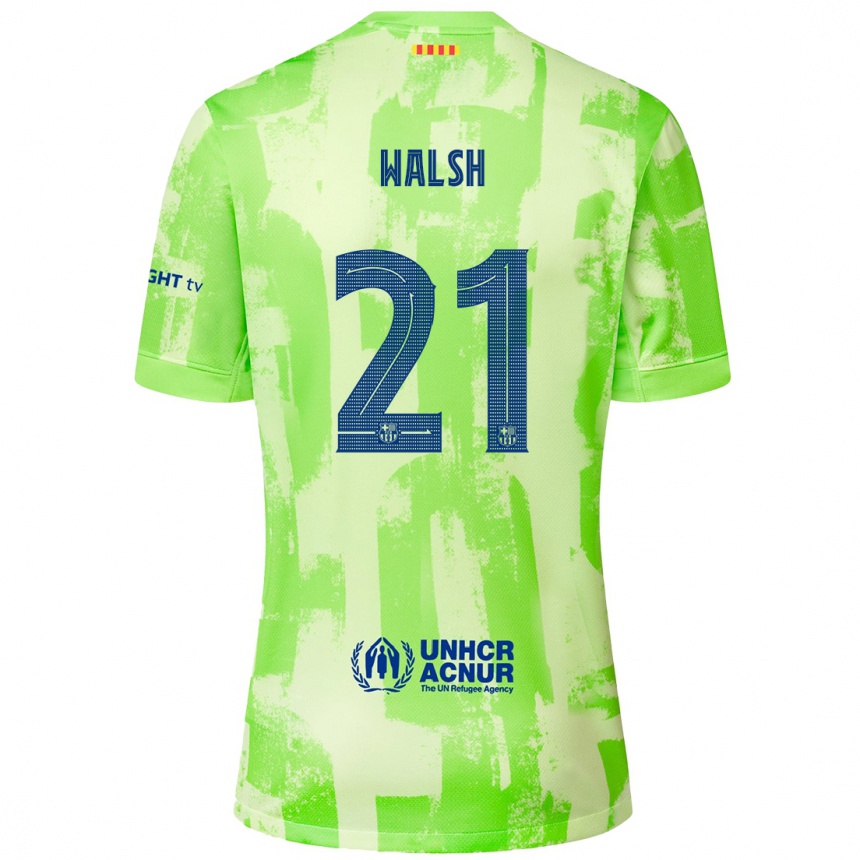 Niño Fútbol Camiseta Keira Walsh #21 Lima Equipación Tercera 2024/25 México