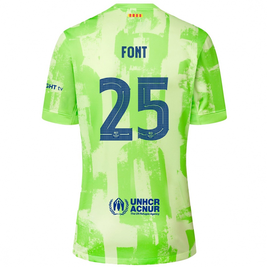 Niño Fútbol Camiseta Gemma Font #25 Lima Equipación Tercera 2024/25 México