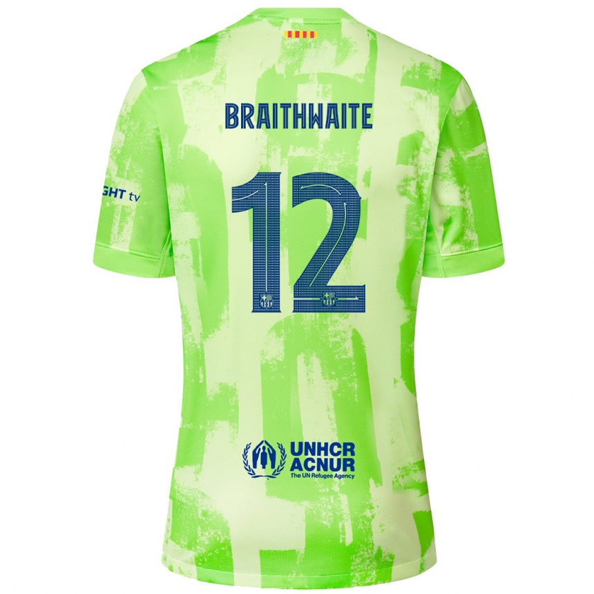 Niño Fútbol Camiseta Martin Braithwaite #12 Lima Equipación Tercera 2024/25 México