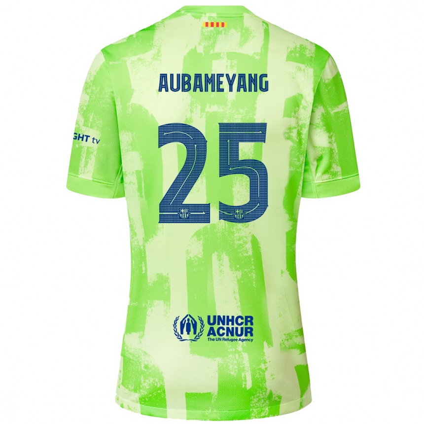 Niño Fútbol Camiseta Pierre Emerick Aubameyang #25 Lima Equipación Tercera 2024/25 México