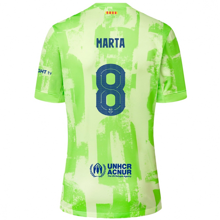 Niño Fútbol Camiseta Marta Torrejon #8 Lima Equipación Tercera 2024/25 México