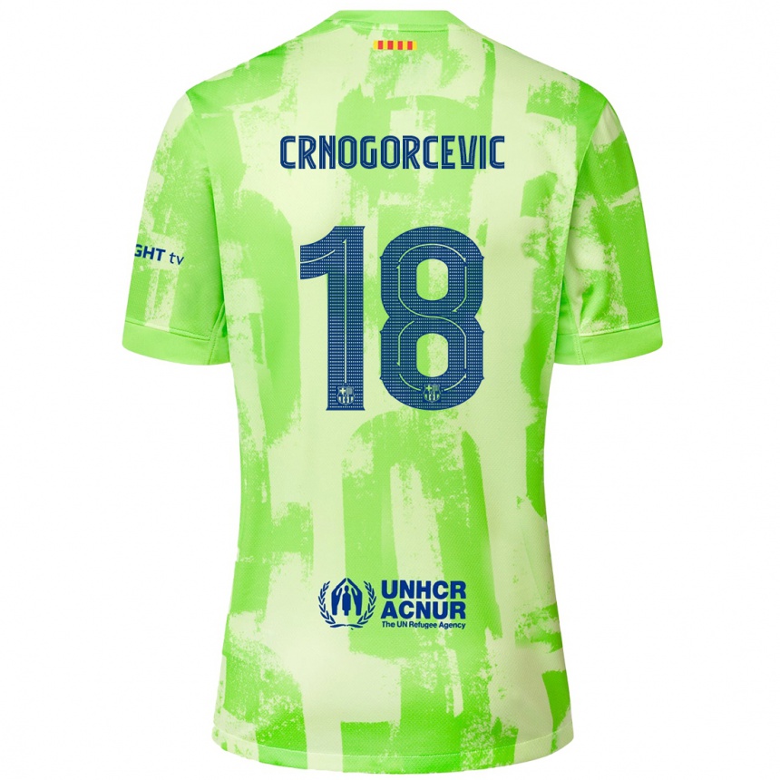 Niño Fútbol Camiseta Ana-Maria Crnogorcevic #18 Lima Equipación Tercera 2024/25 México