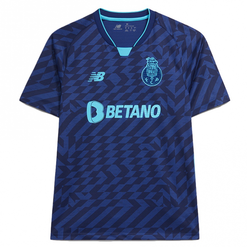 Niño Fútbol Camiseta Su Nombre #0 Azul Marino Equipación Tercera 2024/25 México