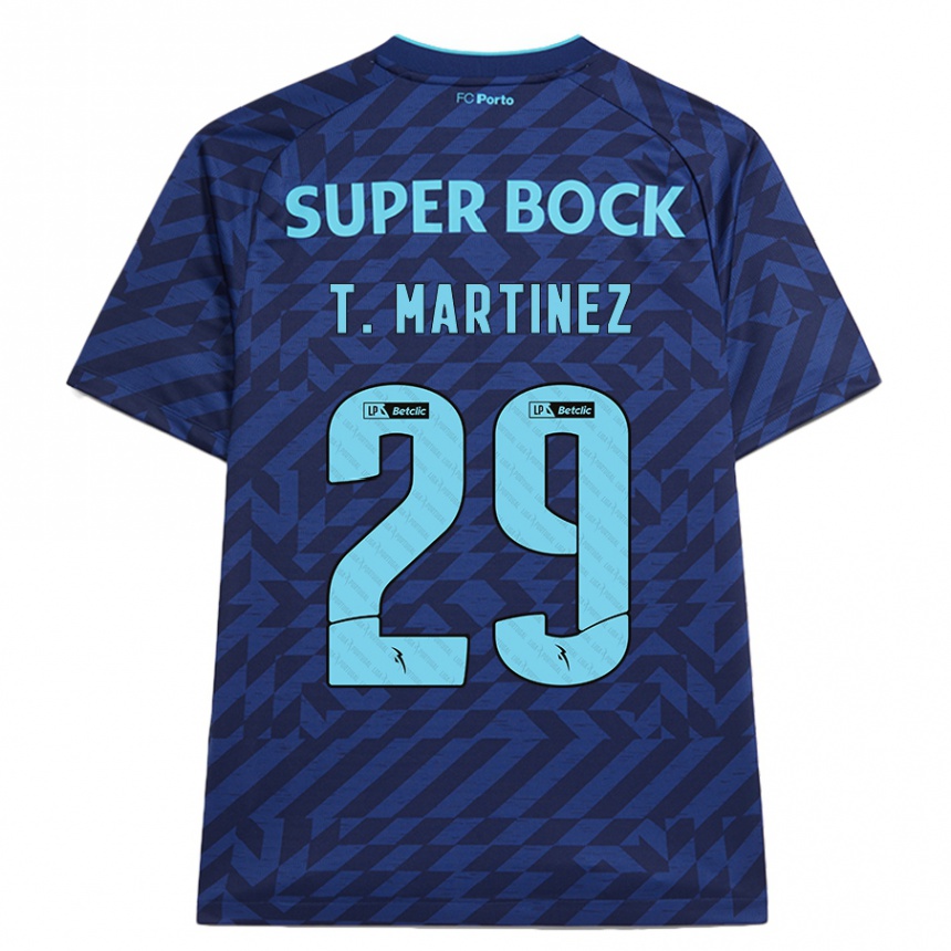 Niño Fútbol Camiseta Toni Martínez #29 Azul Marino Equipación Tercera 2024/25 México