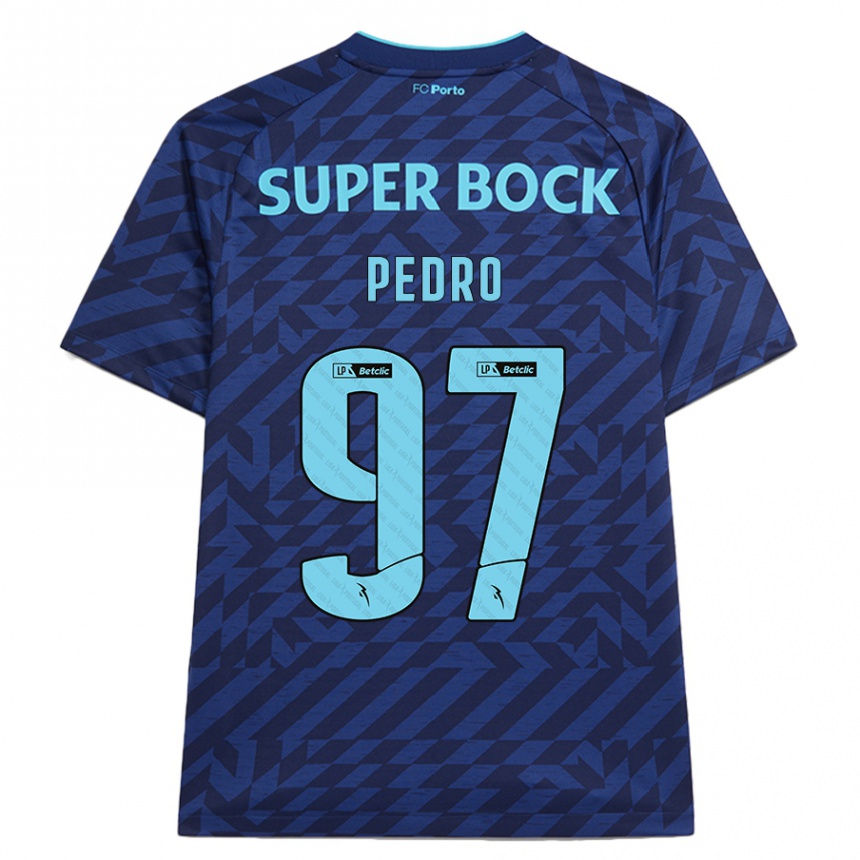 Niño Fútbol Camiseta Zé Pedro #97 Azul Marino Equipación Tercera 2024/25 México