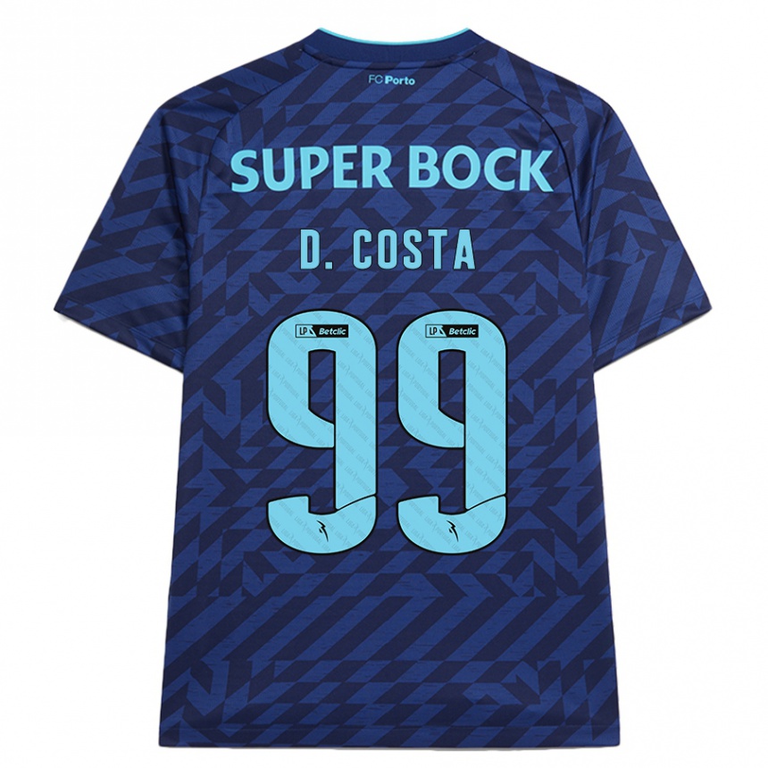 Niño Fútbol Camiseta Diogo Costa #99 Azul Marino Equipación Tercera 2024/25 México