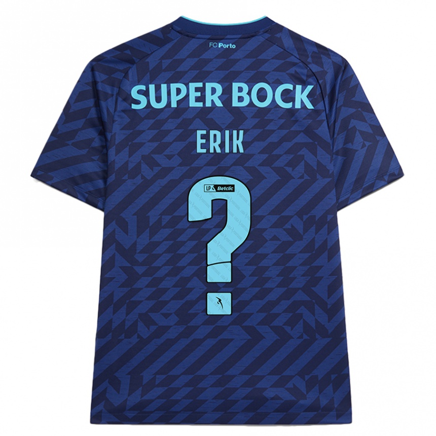 Niño Fútbol Camiseta Erik #0 Azul Marino Equipación Tercera 2024/25 México