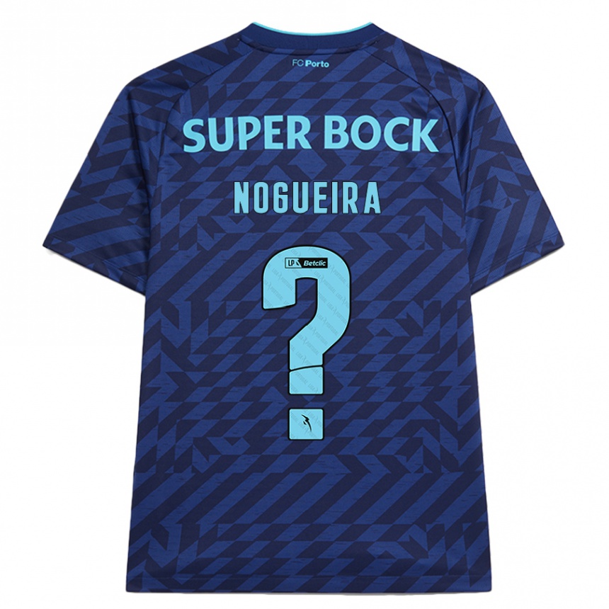 Niño Fútbol Camiseta Duarte Nogueira #0 Azul Marino Equipación Tercera 2024/25 México