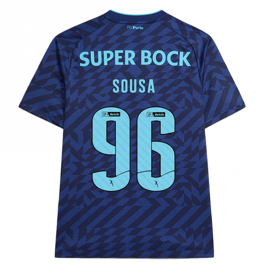 Niño Fútbol Camiseta Filipe Sousa #96 Azul Marino Equipación Tercera 2024/25 México